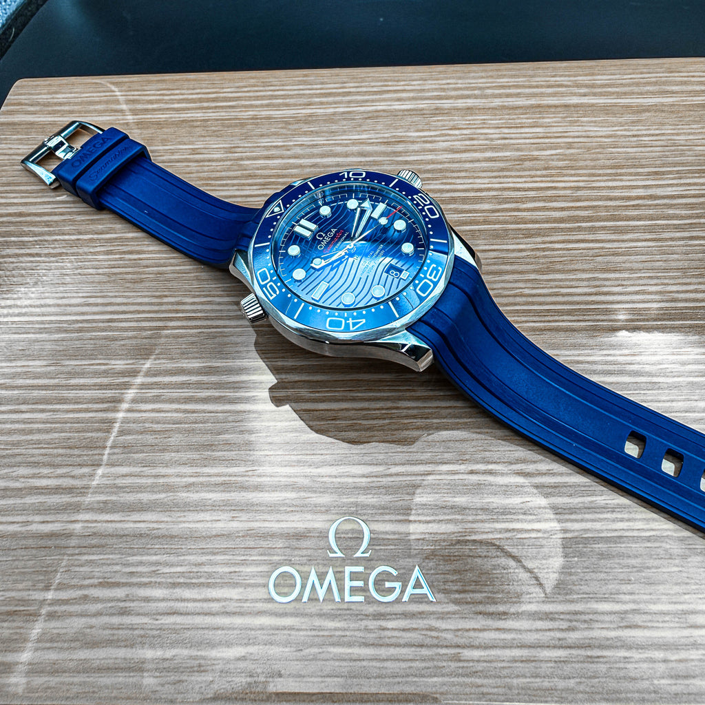 Omega Seamaster Diver 300M Co-Axial Master Chronometer 42mm — Blue Dial — Full Set