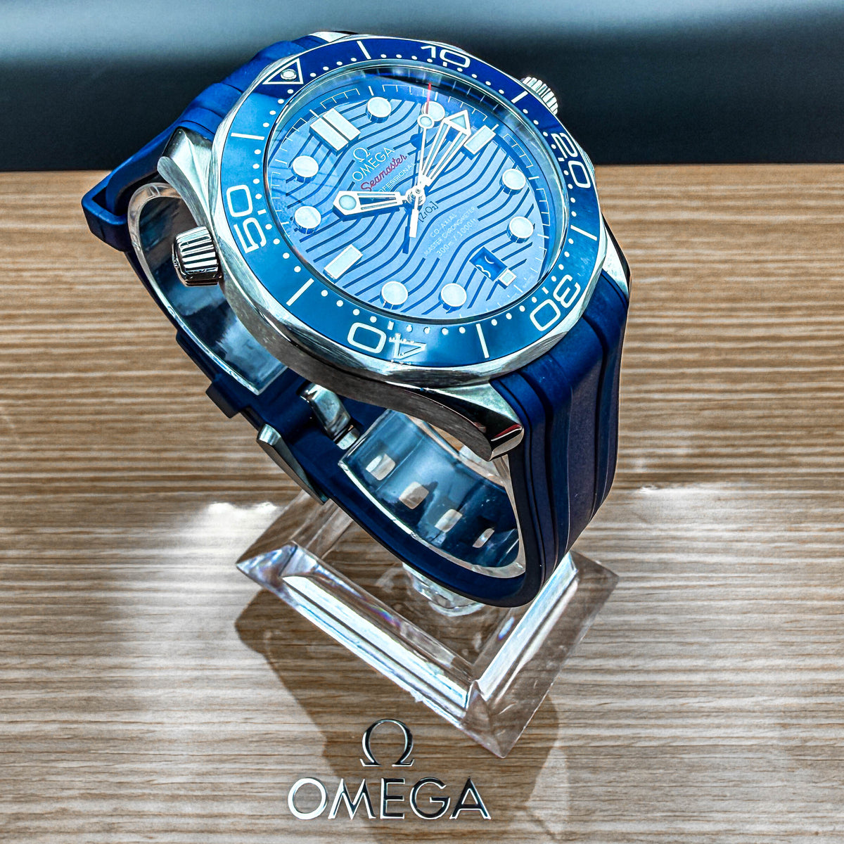 Omega Seamaster Diver 300M Co-Axial Master Chronometer 42mm — Blue Dial — Full Set