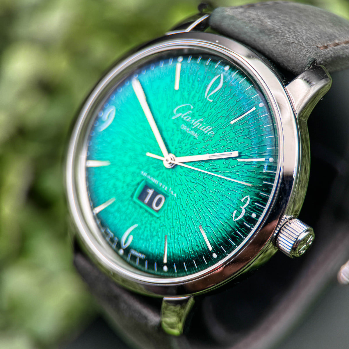 Glashütte Original Sixties Panorama Date — Green Dégradé Dial, 42mm