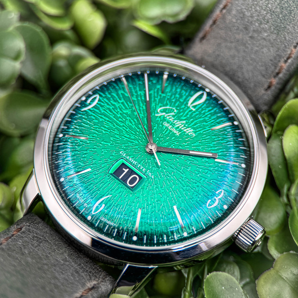 Glashütte Original Sixties Panorama Date — Green Dégradé Dial, 42mm