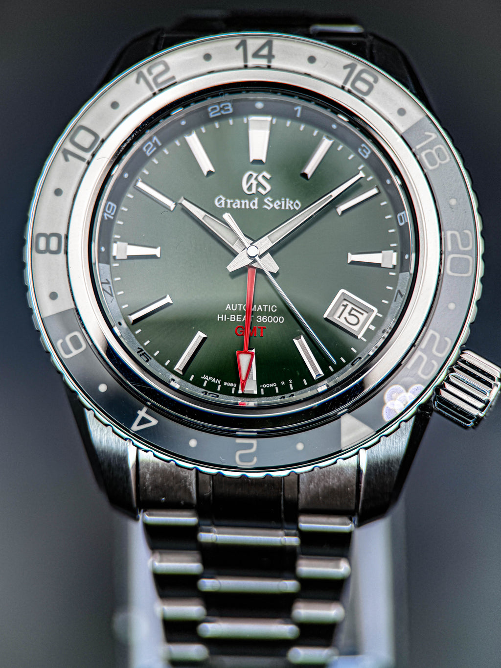 Grand Seiko Hi-Beat 36000 GMT — Green Dial, 44.2mm