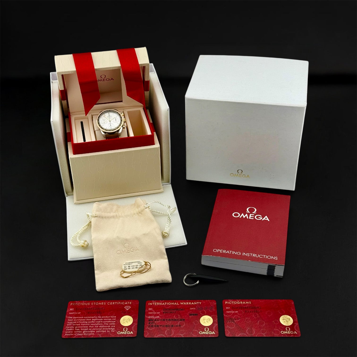 Omega Speedmaster 38 Co-Axial Chronograph — Ref. 324.28.38.50.02.001